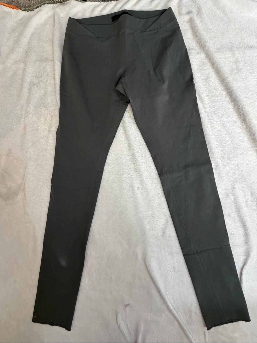 Urban Zen Donna Karan Stretch Canvas Signature Skinny Pants Smokey Teal 14